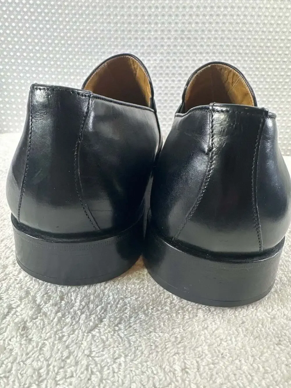 Caporicci Black Leather Penny Loafers Made in Italy